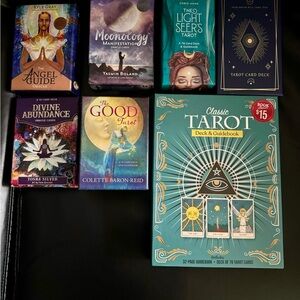 3 oracle card decks and 4 tarot card decks-Tarot, Spirituality